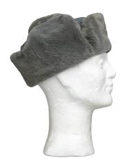 NVA Fur Hat, Gray, Surplus.