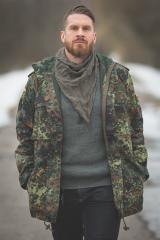Swiss pullover, thick with zipper, surplus.