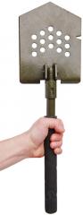 Russian folding spade, spring steel.