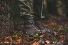 Swedish Ankle Boots with Rubber Sole, brown, surplus.