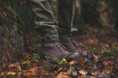 Swedish Ankle Boots with Rubber Sole, brown, surplus. 