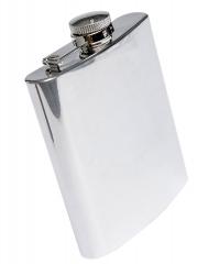 Hip flask, 24 cl (8 fl oz), stainless steel. 