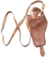 Czech Vz61 Skorpion Leather Holster, surplus. The color of the leather can vary to some extent.