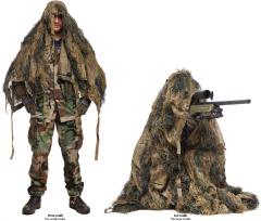 Mil-Tec Ghillie Sniper Cape - Flecktarn