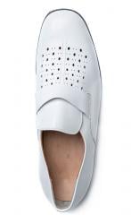 Bundesmarine dress shoes, white, surplus. The perforation makes all the difference during sunny weather!