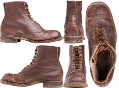 Swedish Ankle Boots, Brown, Surplus.