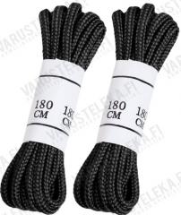 Mil-Tec shoe laces, polyester, two pairs, black Mil-Tec shoe laces, polyester, two pairs, black