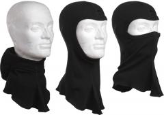 Särmä Balaclava, 1-hole, merino wool, black.