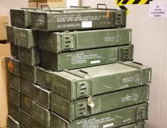 US Ammunition Box, 120 mm, Surplus.