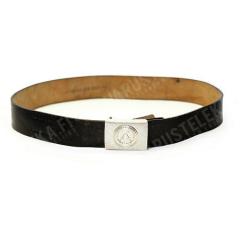 NVA leather belt, black, surplus NVA leather belt, black, surplus