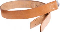 Czech leather belt without buckle, surplus Czech leather belt without buckle, surplus