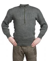 Swiss pullover, thick with zipper, surplus.