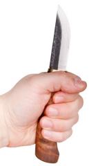Woodsknife Traditional Puukko Knife 77, dark.