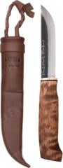 Woodsknife Traditional Puukko Knife 105, dark. 