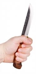 Woodsknife Traditional Puukko Knife 105, dark.