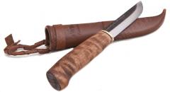 Woodsknife Traditional Puukko Knife 105, dark.