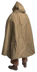 Soviet Plash-palatka, rain cape/shelter half, surplus. When used as a cape the Plash will protect its wearer from wind, women and some rain too.