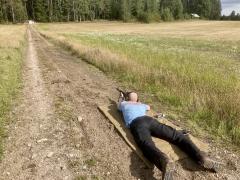 Soviet Plash-palatka, rain cape/shelter half, surplus. Also useful in sunny weather.