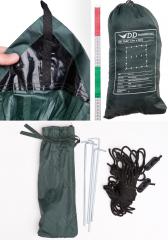 DD Hammocks 3x3 Tarp, Olive Green.
