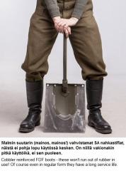 Finnish leather jackboots, surplus.
