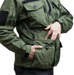 Särmä Windproof Smock. Handwarmer pockets hidden behind the hem pockets.