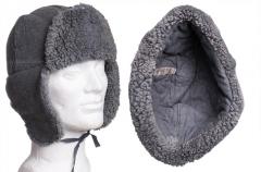 Finnish fur hat, gray, surplus.