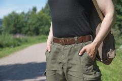 Swiss leather belt, surplus.