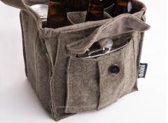 Jämä bag beer bag. Discontinued: A bag made of Swedish wool.