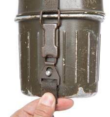 BW Canteen with Cup and Another Cup, Surplus.