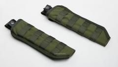 Särmä TST Skrama PALS sheath. Right hand sheath on the right, left hander on the left.