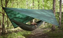 Särmä Erakko Hammock. With the Erakko 2,5x2,5 tarp.