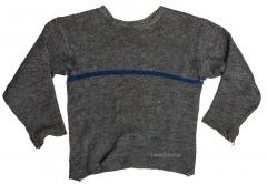 Finnish wartime model wool pullover, grey, heavily used.