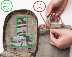 British Army Osprey IFAK pouch, MTP, surplus. Cover some of the hook-and-loops with duck tape to make it rip off more easily and prolong the service life.