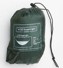 DD Hammocks SuperLight Mosquito Net. Comes with a carrying bag. Measurements: 2.7 x 1.5 m, weight: 190 g.