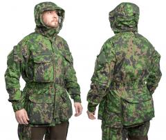 Särmä TST L4 Recon Smock. Model's measurements 180 / 100 cm, wearing a Medium Regular smock.