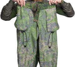 Särmä TST L4 Combat Pants. Knee heigh and leg length can be adjusted down by using these internal elastic cords.