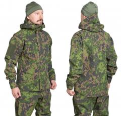 Särmä TST L6 Hardshell Jacket. This fighter is 176 cm tall with a 99 cm chest. The jacket size is Small Regular, worn over a single shirt.