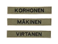 Särmä TST M05 name tag, common names