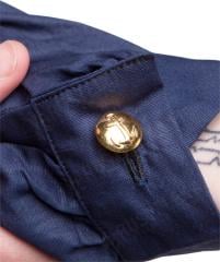 Swedish Women's Collared Shirt, Navy, surplus.