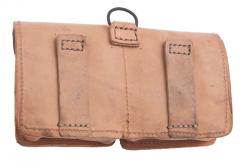 French MAS-49 ammunition pouch, leather, surplus.