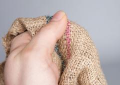 Brazilian Hessian Sack for Coffee, Surplus.