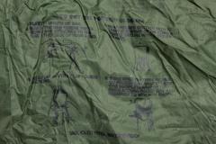 US waterproof bag, surplus. The bags have the official closure instructions printed on the side.