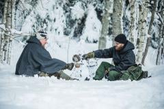 BW winter combat gloves, Flecktarn, surplus.