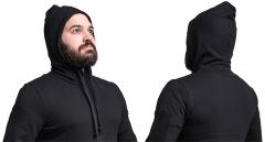 Särmä viscose hoodie, B quality, black. 