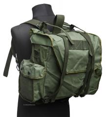 Belgian M55 paracommando backpack, rubberized, surplus.