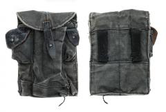 Soviet AKM magazine pouch, dark blue surplus.
