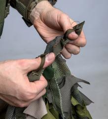 Snigel Ghillie Cloak 14. Tie down points in the corners and on the sides.
