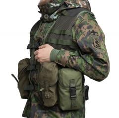 Dutch modular vest, surplus. Vest worn with pouches. Pouches not inclued.