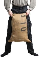 Danish hessian sack, surplus.
