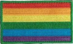 Särmä Rainbow flag patch, 77 x 47 mm.
